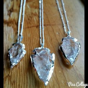 1 LEFT! Sterling Silver Clear Quartz Necklace